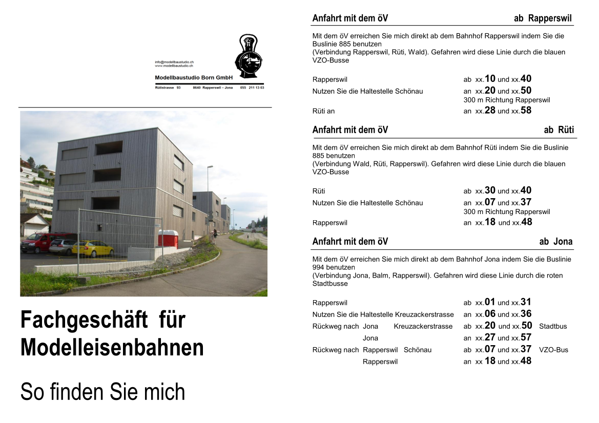 GmbH Fahrplan Rütistr 1